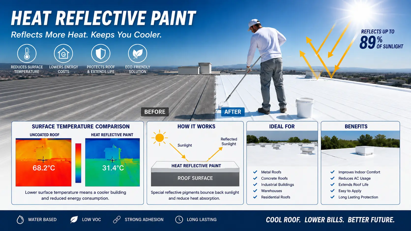 Solar Reflective Roof Coatings Explained