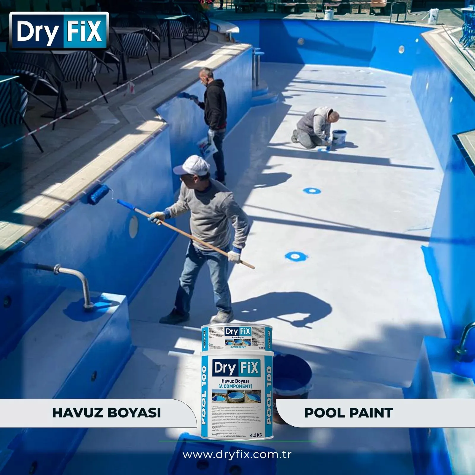 دهان حمام السباحة Pool 100 تطبيق مرئي 8